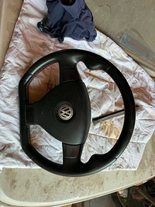 трилъчев скосен волан за vw golf 5 touran caddy passat b6 волан голф кади пасат