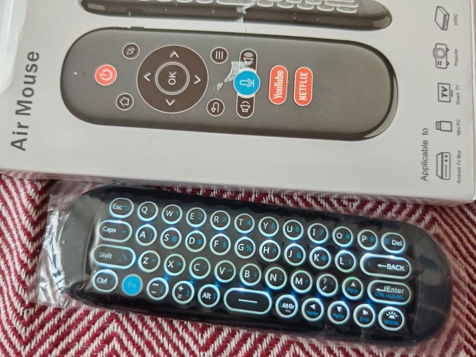 Air Mouse Smart Tv, telecomanda iluminata