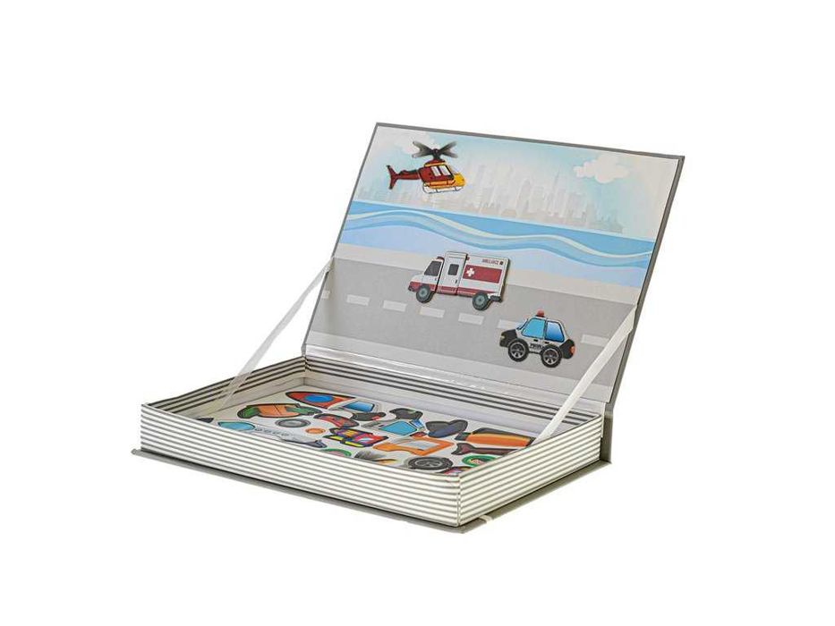 Куфар с бяла магнитна и черна дъска