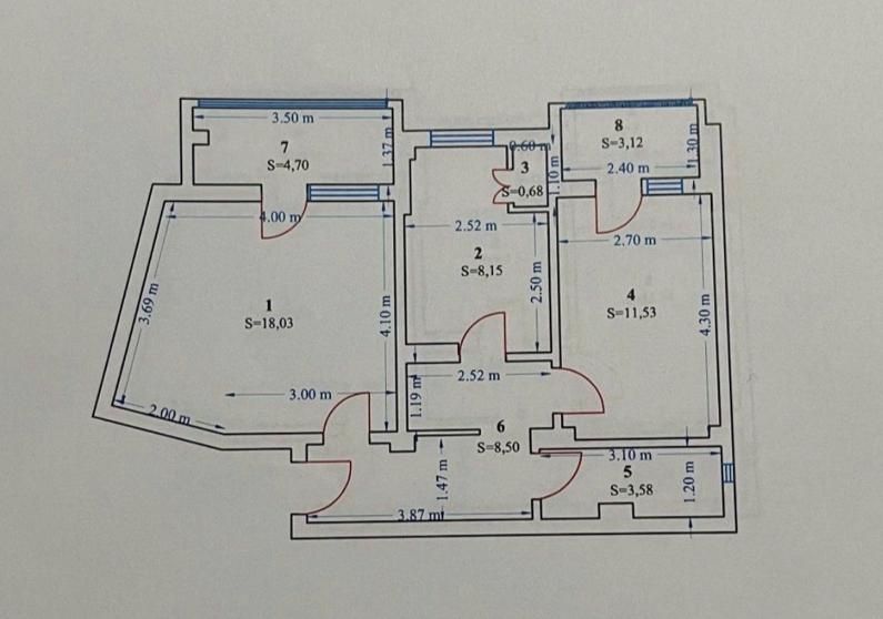 Vând apartament 2 camere