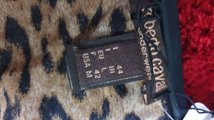 Tricou original Roberto Cavalli Diamond Animal Print