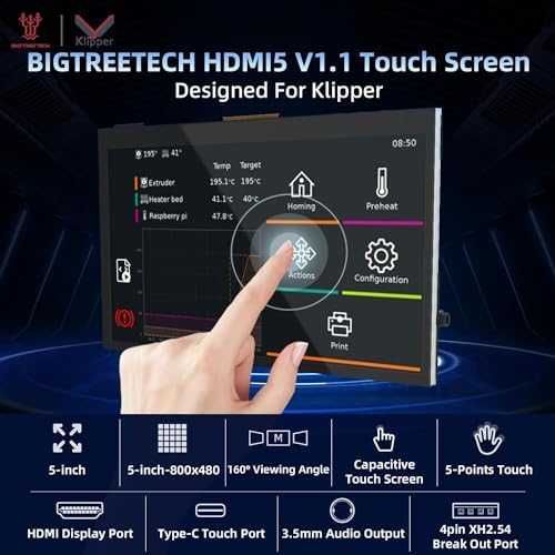 BIGTREETECH HDMI5 5″ дисплей за 3D принтер 800×480 IPS