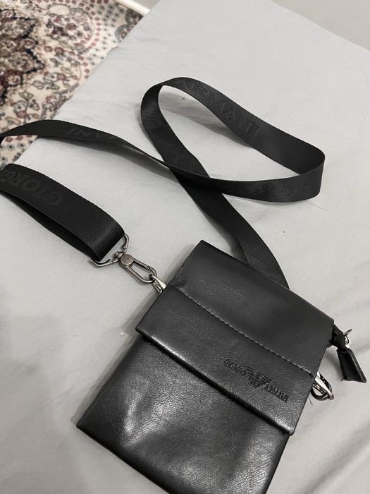 Кожаная сумка барсетка