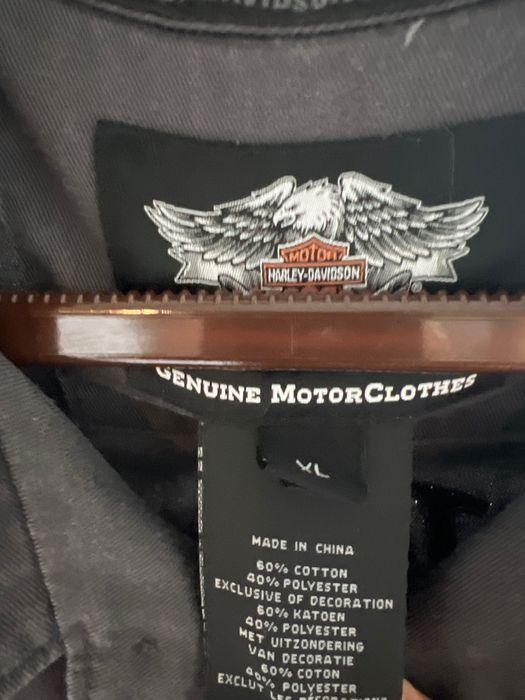 Мужская рубашка Harley-Davidson оригинал размер XL серая