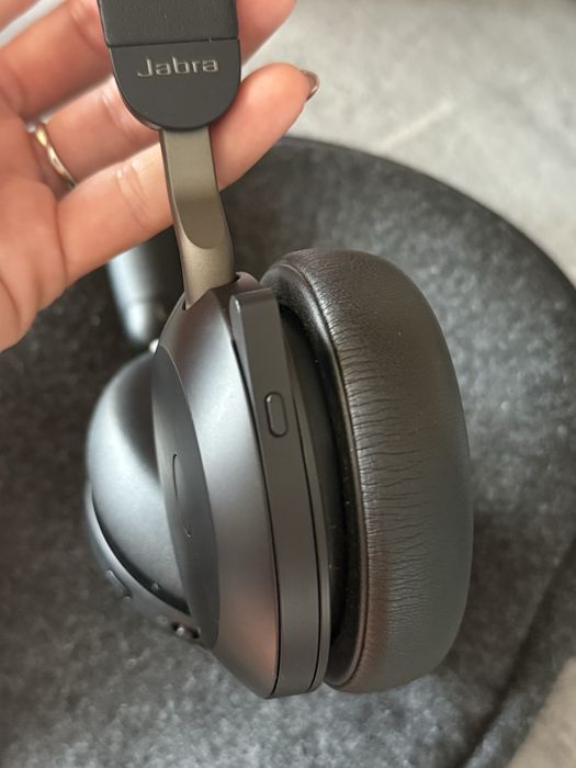 Безжични слушалки с микрофон Jabra - Evolve 2 75 UC USB-C, ANC, черни