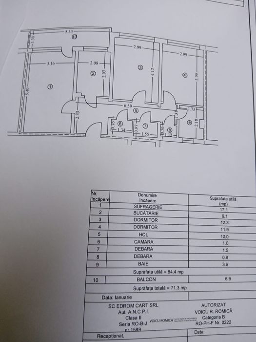 Apartament 3 camere_decomandat