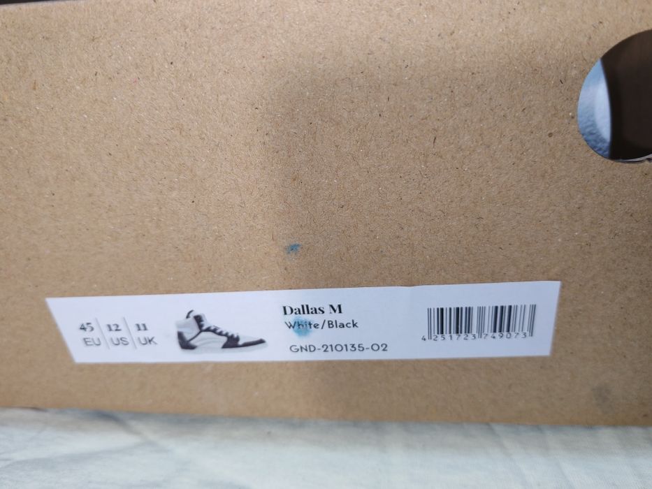 Високи мъжки кецове от естествена кожа GROUNDIES №45