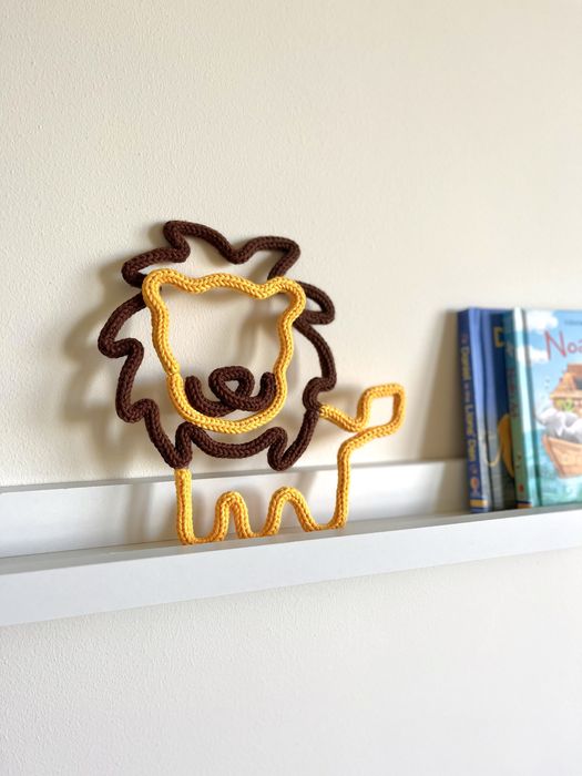 Decor nume tricotat personalizat