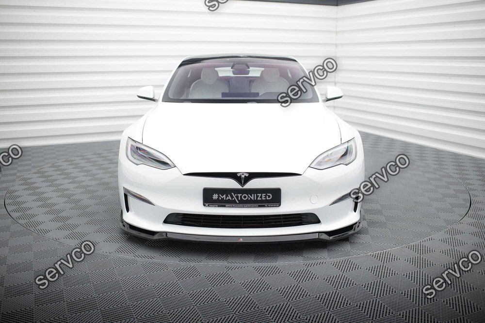 Prelungire bara fata Tesla Model S Plaid Mk1 2021- v3 - Maxton Design