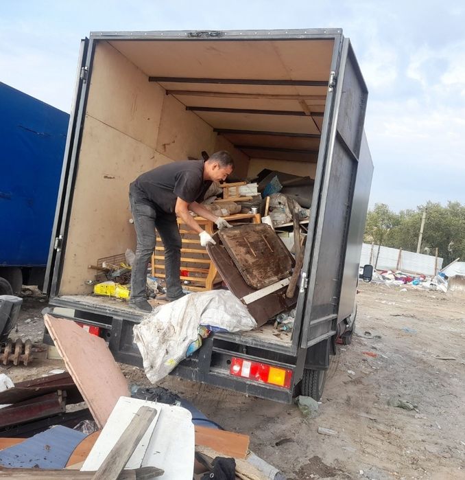 Газель и вывоз мусора по городу в Алмате