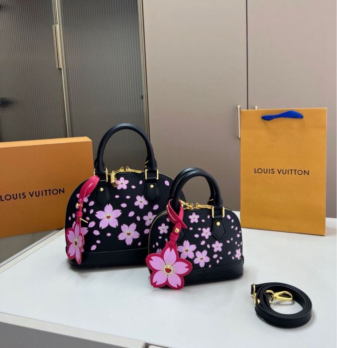 Geanta Louis Vuitton Alma x Murakami piele