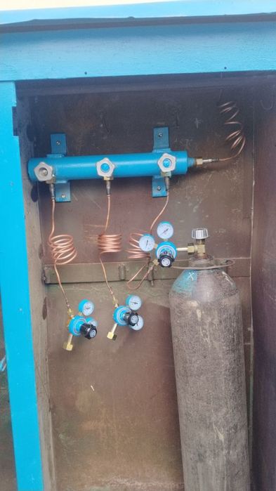 Установка кислародних  консоль