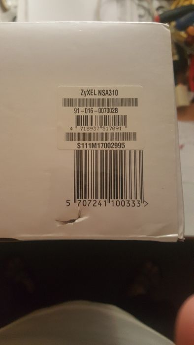 NAS TDC HomeDisk ZYXEL NSA310 pt 1 hdd SATA