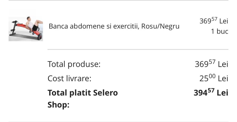 Banca abdomene si exercitii, Rosu/Negru