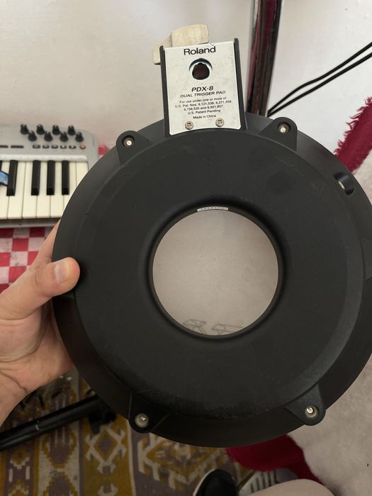 Roland pdx8 2 zonov pad + holder държач