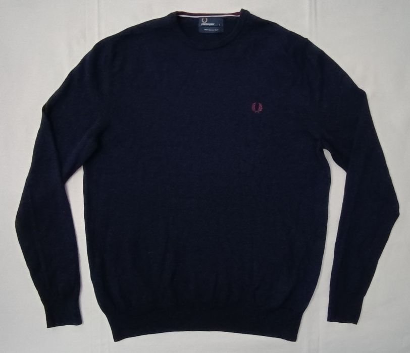 Fred Perry Merino Wool Pullover оригинален мерино вълнен пуловер L
