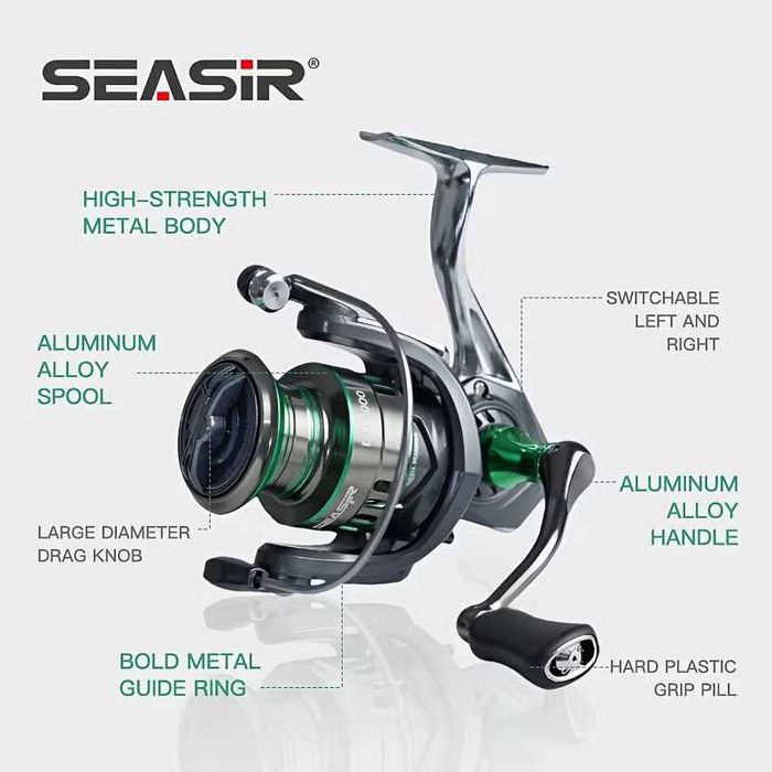 Promotie! Mulineta pentru pescuit la spinning, feeder Seasir Ryobi
