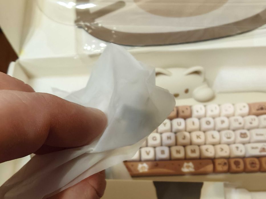 Yunzii C68 безжична механична клавиатура коте – RGB, за момичета и жени, нова