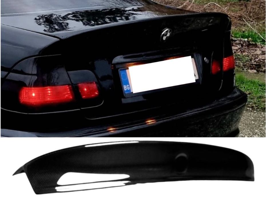 CSL Спойлер Багажник BMW БМВ E46 Купе – Черен Гланц РАЗПРОДАЖБА!