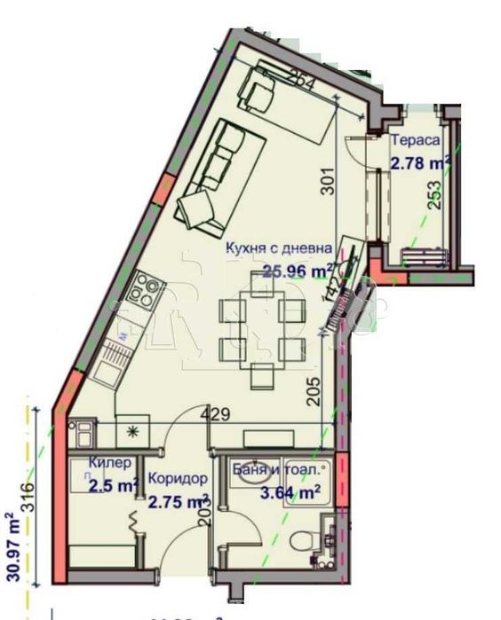 Продава се Едностаен апартамент в Варна, Възраждане 1 - 52 кв.м за 943 €/кв.м - Снимка #1