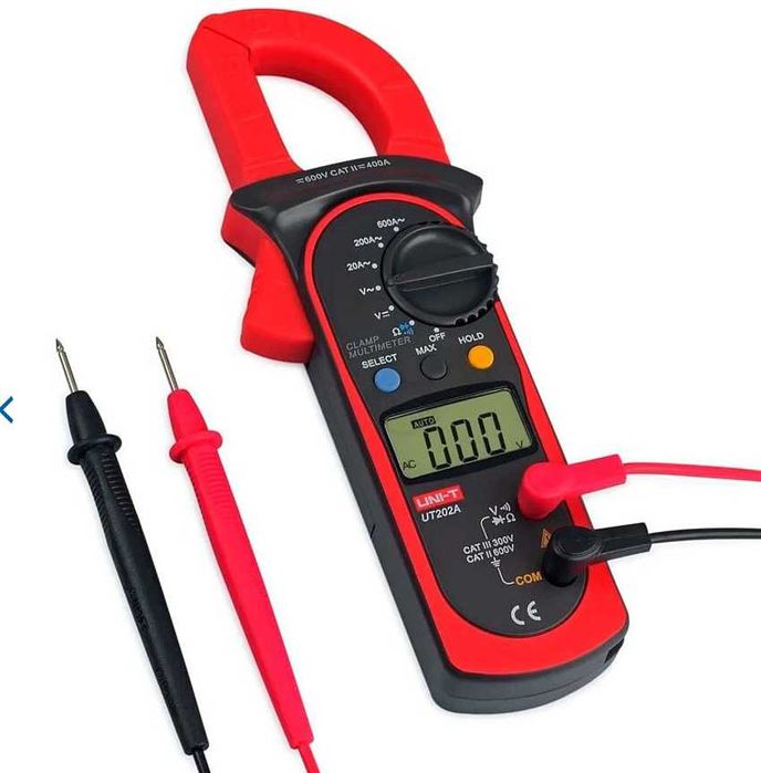 Тестер цифровой (мультиметр) Токовые клещи UNI-T UT202A