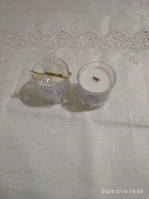 Аромасвечи из натурального кокосового воска