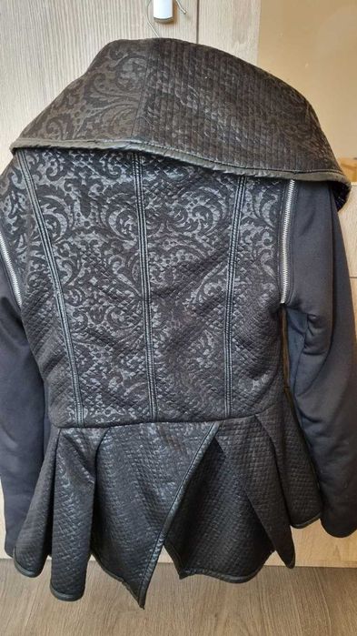 Зимно черно яке с шал яка