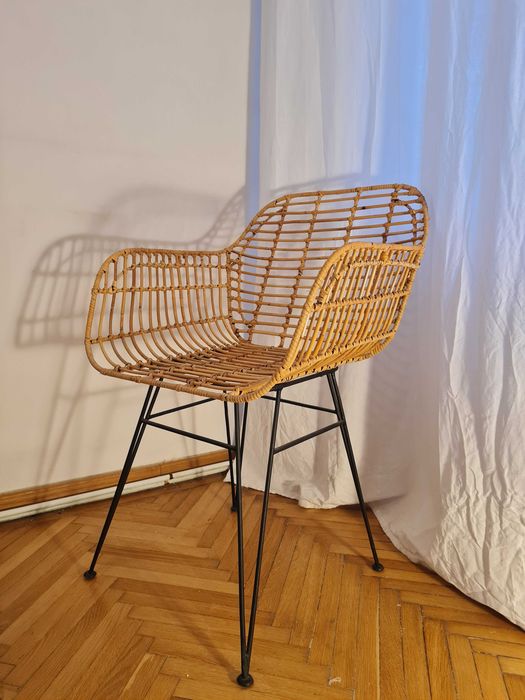 Scaun din ratan - boho/scandinav