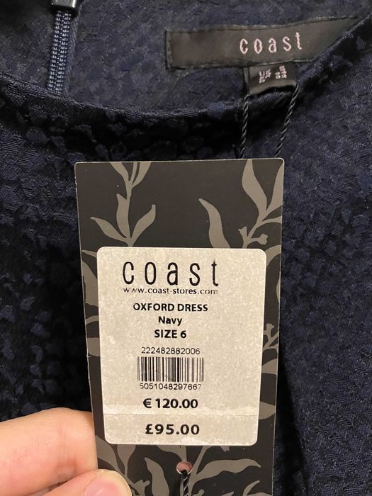 Rochie eleganta mulata bleumarin Coast XS UK6