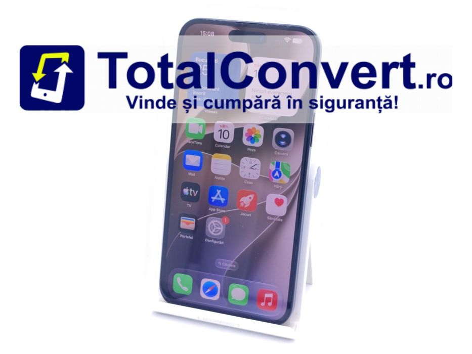 Apple iPhone 15 Plus 128GB Black 6GB, Garantie 24 luni | #D96719