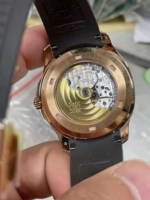 patek philippe aquanaut златисто/кафяво