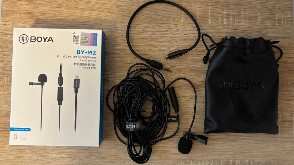 Boya BY-M2 Microfon Lavaliera pentru dispozitive iOS lightning