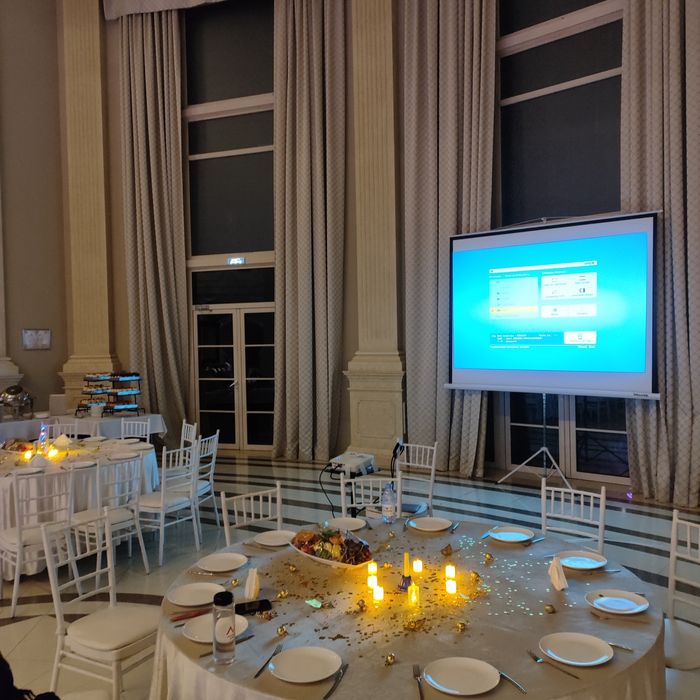 Проектор в аренду, экран, колонка