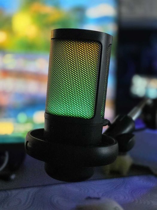 Microfon Gaming USB cu RGB, Condenser, Stare Impecabilă