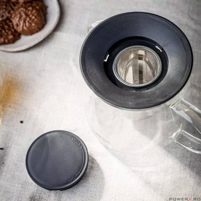 Ceainic cu infuzor, 1 L, din sticla, Kinghoff