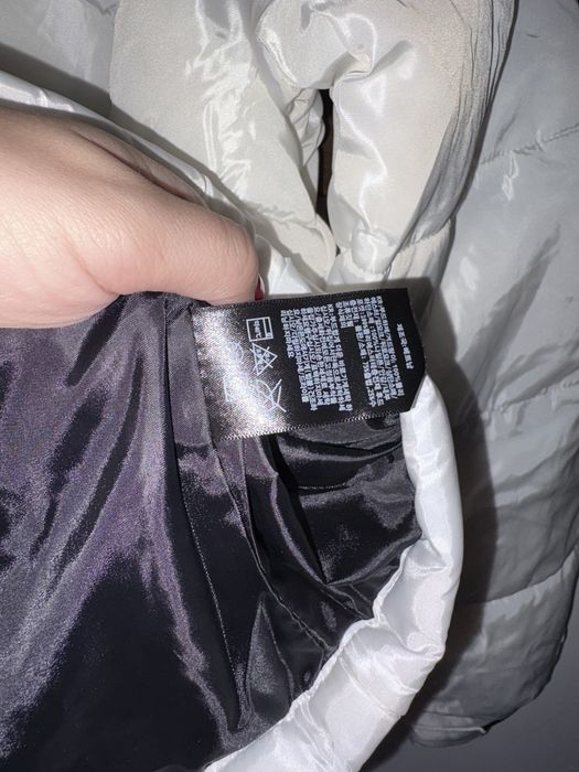 Geacă L The North Face alb albă negru neagră
