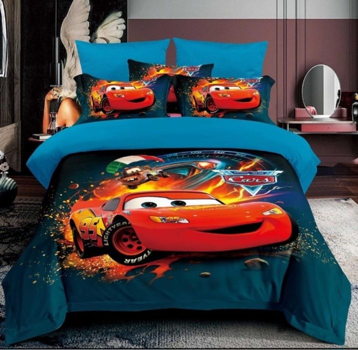 Lenjerie de pat pentru copii finet Premium Stitch Winnie the Pooh Elsa