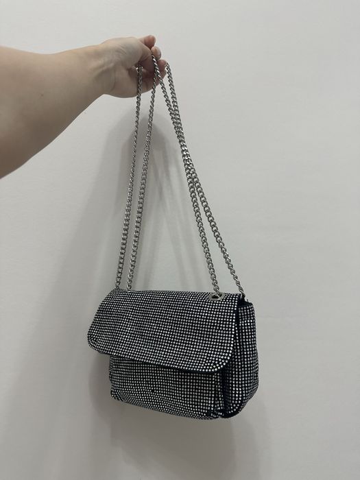 Сумка pull&bear со стразами прямоугольная