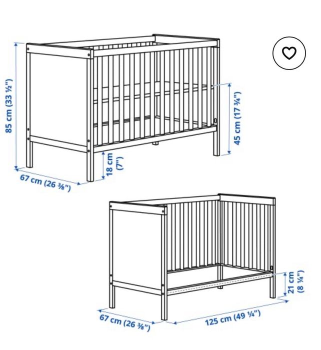Детско креватче използвано 120/60