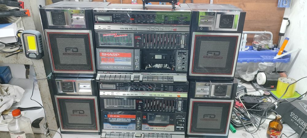 Ретро магнитофоны Sharp WF-939 и клон Feisuo AR-999