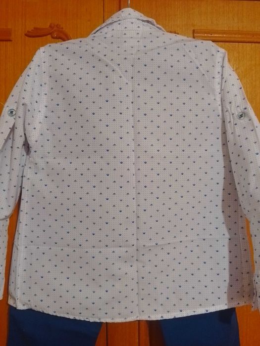 Комплект детски панталон с риза и папийонка