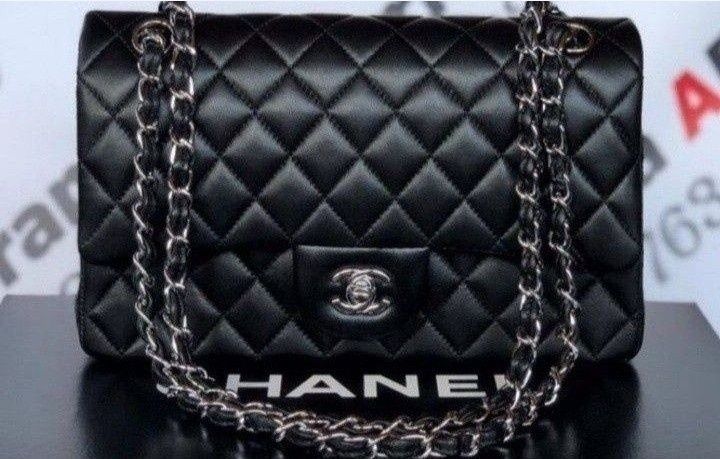 Geanta damă Chanel Jumbo,accesorii metalice aurii/argintii,saculet,eti