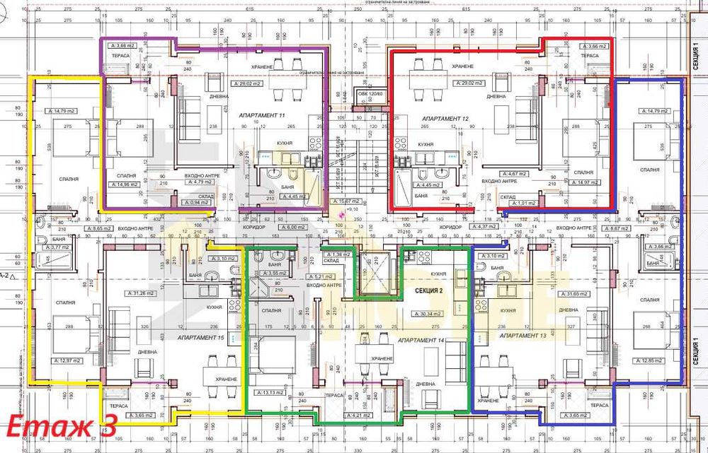 Двустайни жилища в нова жилищна сграда