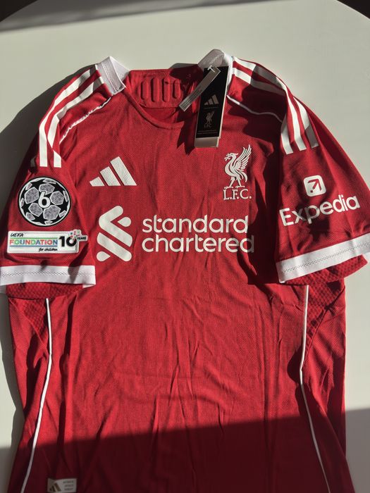 Tricou Liverpool Acasa UCL 25/26 Salah Van Dijk Wirtz (S/M/L)
