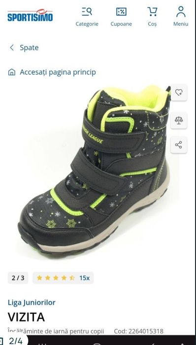 GHETE impermeabile Sportisimo  33 si Ghete cizme Marelbo nr 26