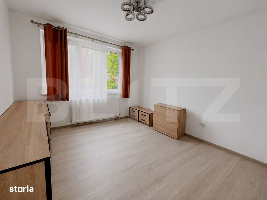 Apartament 2 camere, parter, central, izolat exterior.