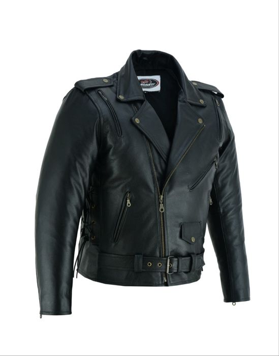 Geaca moto, piele, noua, cu protectii detasabile, Bucuresti