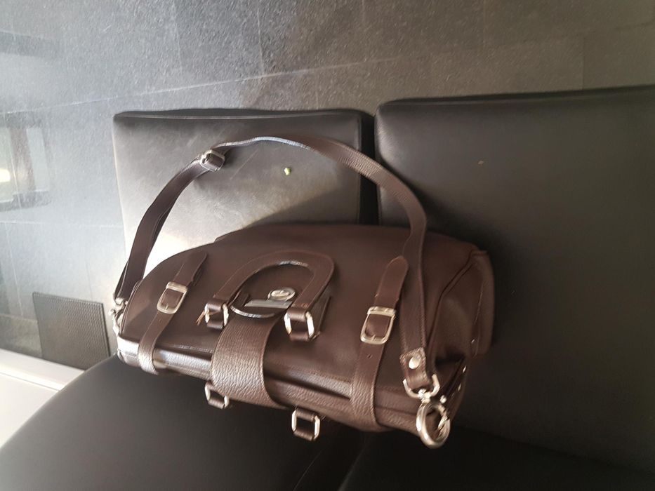 Geanta noua voiaj din piele naturală  maro