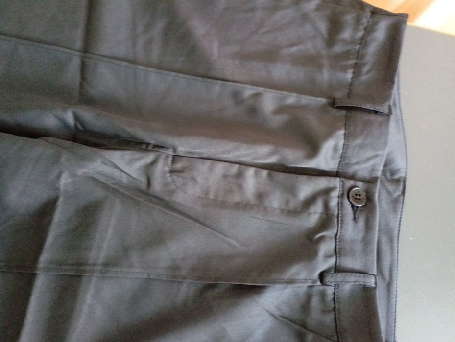 Черен панталон с висока талия от Шеин