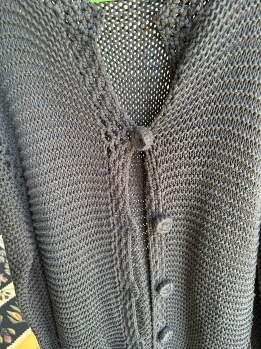 Cardigan negru lung, nou
